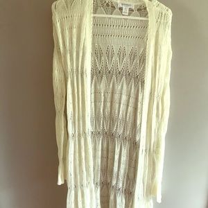 📌LAST CHANCE!! Long white sweater duster